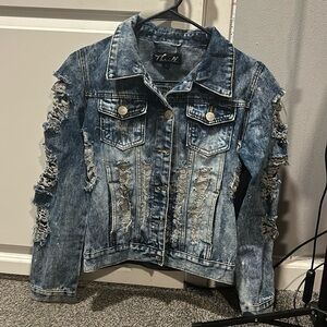 Distressed Jean jacket